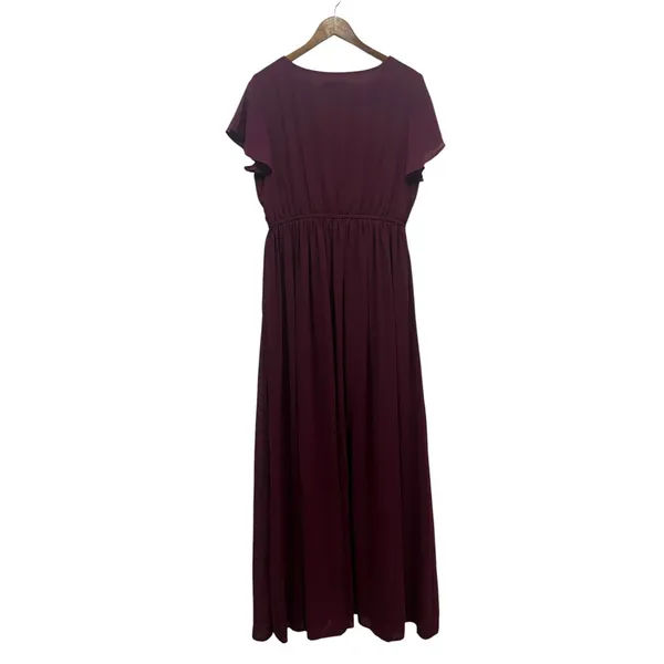Lulus Lost in the Moment Burgundy Maxi Dress size 1XL NWT - Image 5