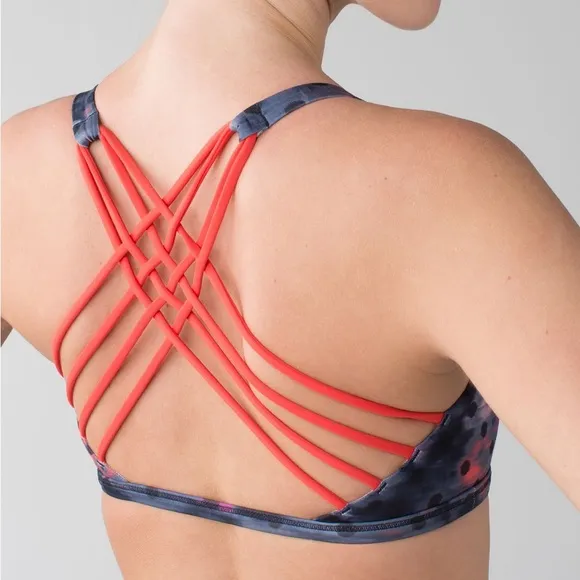 Lululemon Free To Be Wild Bra in Windy Blooms Regal Plum Multi/Alarming Size 6 - Image 2