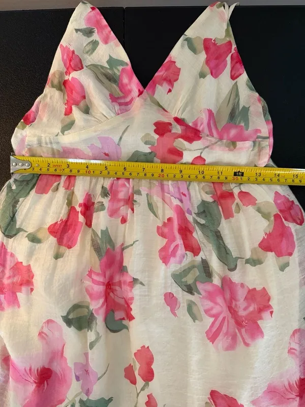 Boutin & Brown Women's Floral Print Sleeveless Tiered Maxi Dress‎ - Image 4