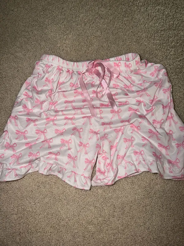 adorable pink bow pajama set - Image 4