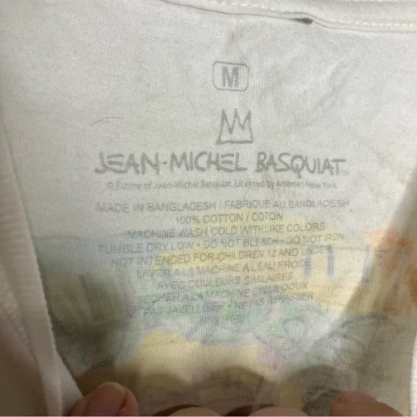 Jean-Michel Basquiat fishing‎ tee unisex size medium - Image 3