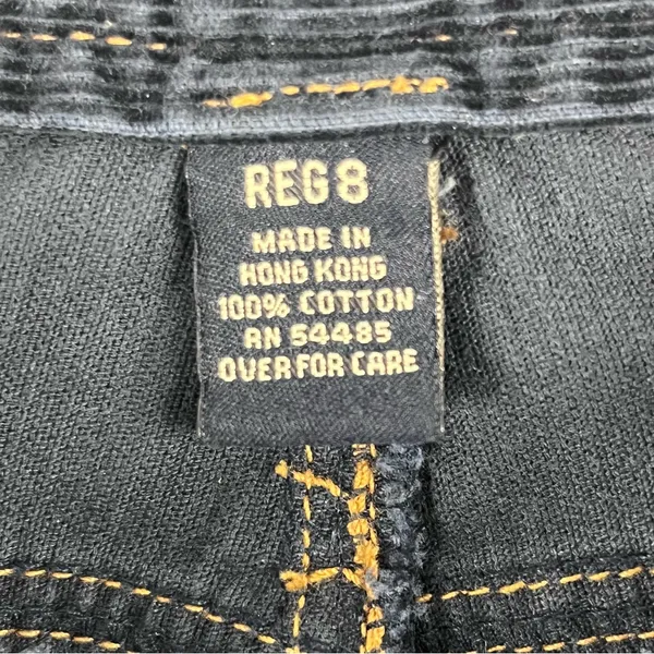 AMERICAN EAGLE Navy Blue 100% Cotton Dive Pockets Corduroy Jeans 8 Boho Western - Image 4