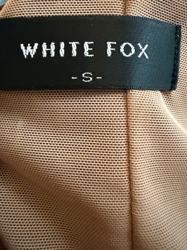 White Fox Brown Marble Swirl Print Corset Cropped Top - Image 4