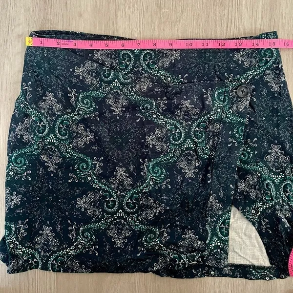 Free People Take It Easy Paisley Print Mini Skirt | Blue | Size 6 | NWOT - Image 7