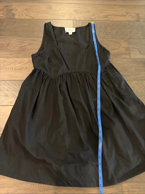 Tuckernuck Pomander Place Black Porto Square Neck Mini Dress Sz S - Image 11
