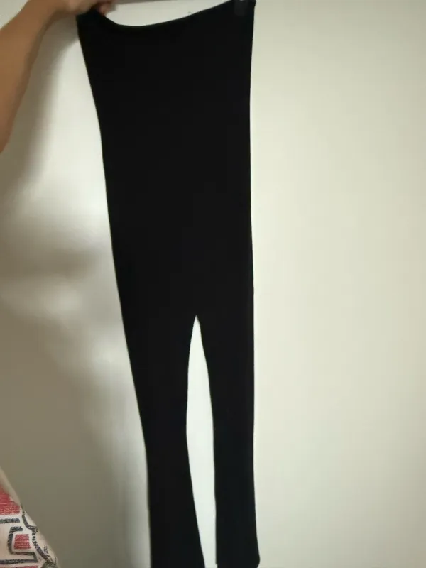 Black Edikted Jumpsuit Strapless Flare Pants - Image 4