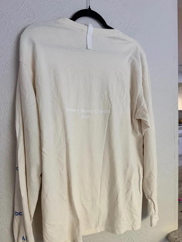 Advisory Board Crystals x Kith long sleeve ABC logo cream multi color shirt S - Image 9