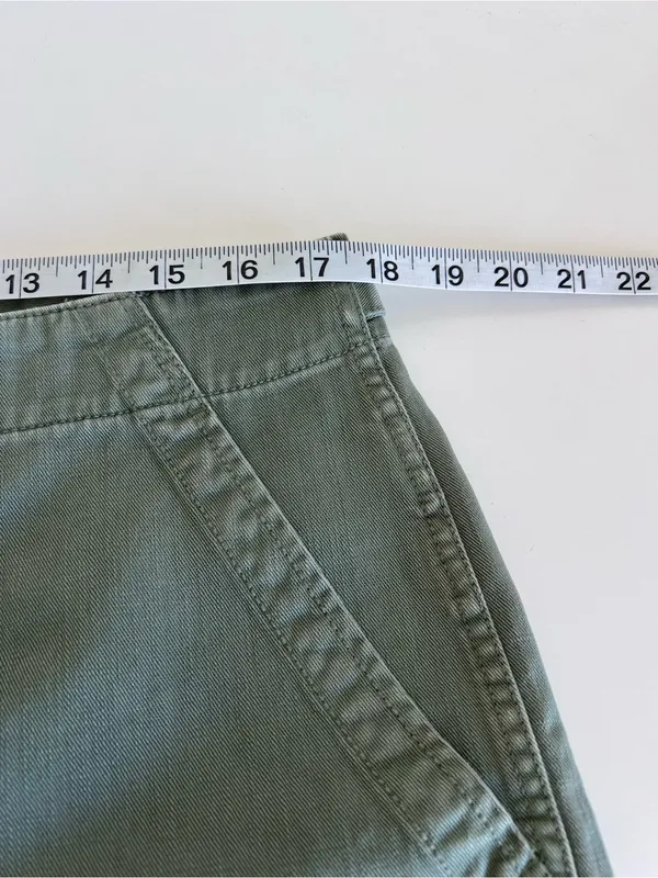 NWT Madewell Women's Relaxed Fatigue Shorts Woven Cotton Distant Grove - Image 7