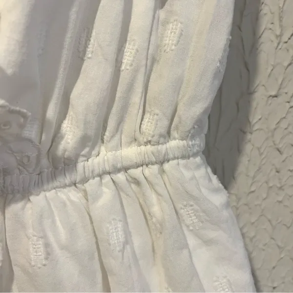American Eagle Outfitters White Eyelet Cotton Romper size small - Image 8