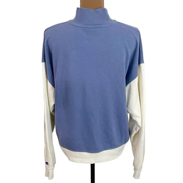Champion Campus Colorblocked Half Zip Sweatshirt size L - Image 3