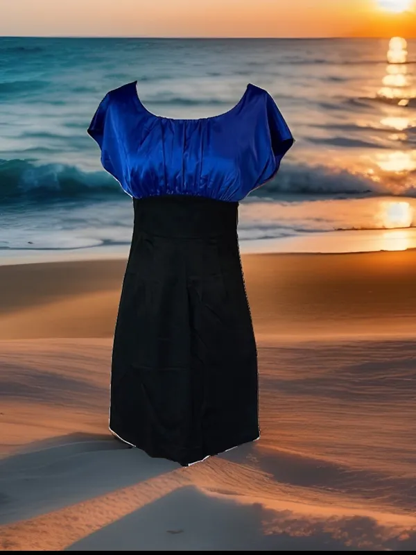 The Limited Dress Dinner Fitted Semi formal Blue Black womens 0 - Image 5