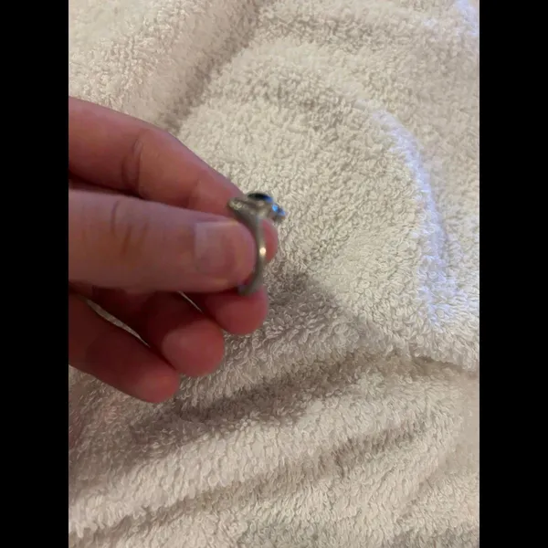 Vintage ring band sterling silver 925 beautiful unique size 7 - Image 3