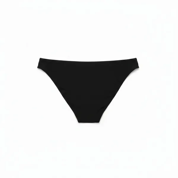 No Boundaries Womens Bikini Bottoms Size L Black Wavy Pucker Texture Cheeky Swim - Image 3
