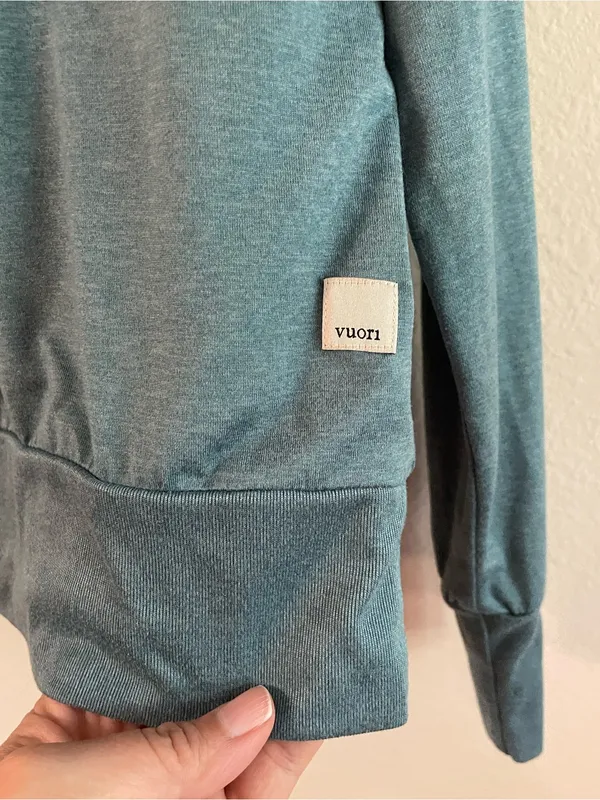 Vuori Smoke Blue Daydream Crewneck Long Sleeve Top Size L - Image 3