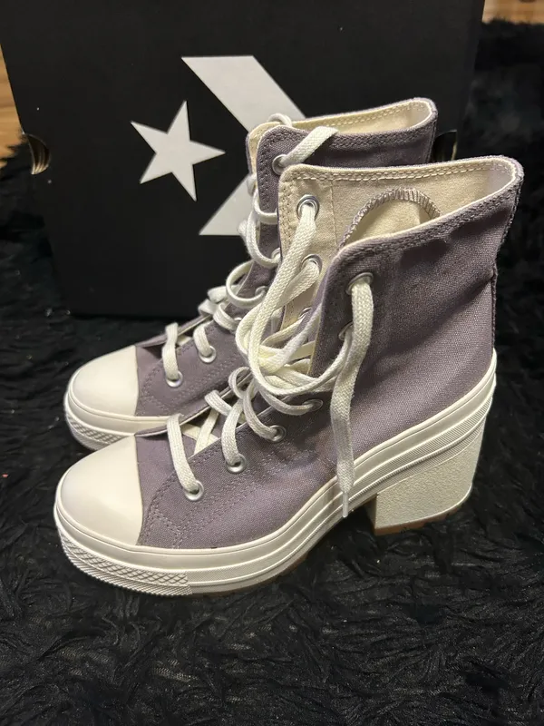 CONVERSE Chuck 70 de luxe hi top purple shoes sneakers women’s 7.5 new - Image 8