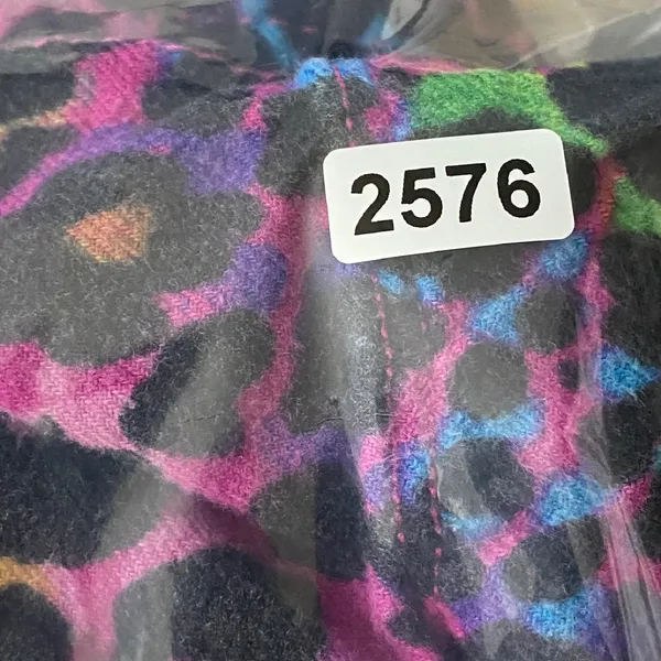 AERO Leopard Print Flannel Lounge Pants Rhinestone Logo Comfy Casual‎ Medium - Image 10