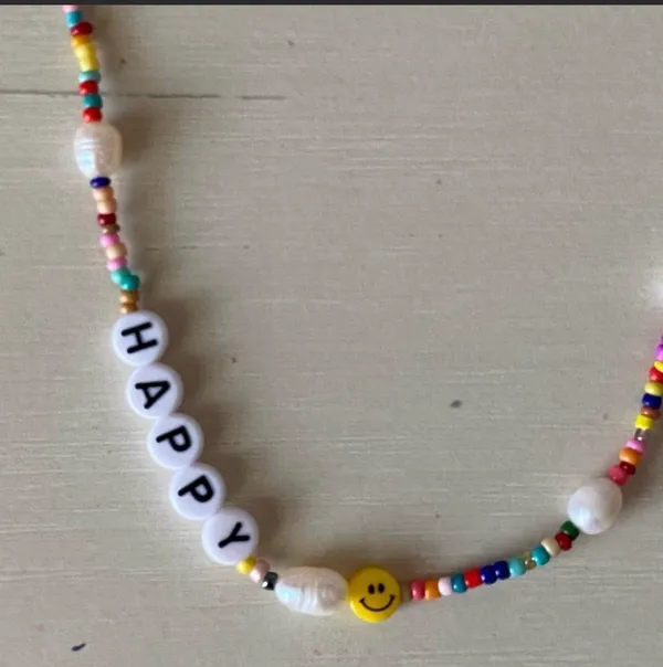 NWOT Happy Multi-Color Beaded Necklace - Image 2