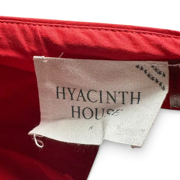 Hyacinth House Tuckernuck Bow Bella Mini Dress Sleeveless V-Neck Red Small - Image 7