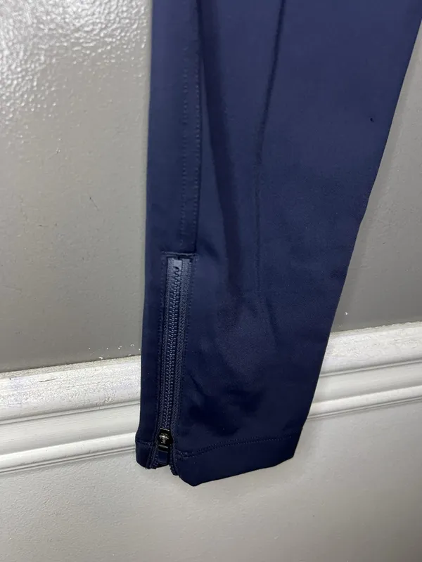 Athleta Pants Womens Medium Blue Skinny Track Ankle Zip Pocket Stretch Athletic - Image 7