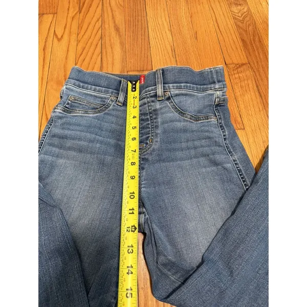 SPANX Pull On Seamed Wide Leg Jeans Size Small Petite - Image 6