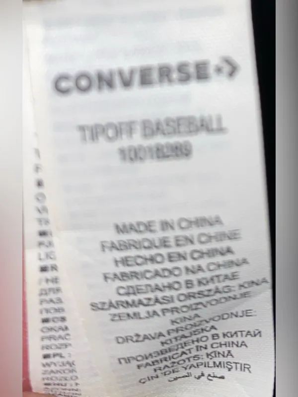 CONVERSE Tip off Chuck Taylor All Star Patch black baseball dad cap size OSFA - Image 7
