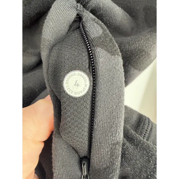 Lululemon Its Rulu Run Half Zip Heritage 365 Camo Deep Coal‎ Multi Pullover Sz 4 - Image 9