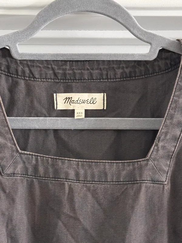 Madewell Gray Peplum Shirt - Image 2