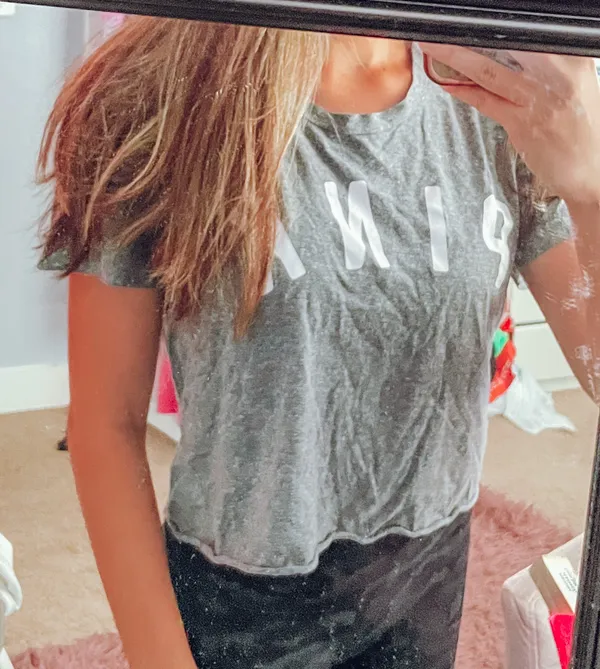 Victoria's Secret PINK Cropped T-shirt - Image 5