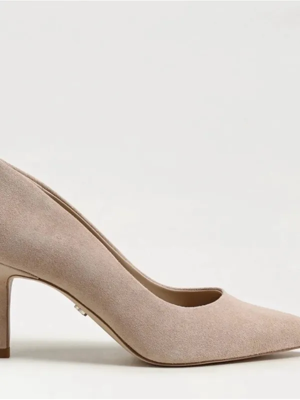 Sam Edelman Beige Suede Pointed-Toe Heels - Image 2