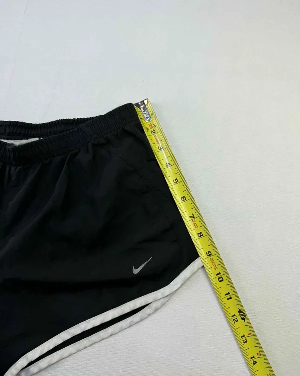 Nike Women's Dri-Fit Tempo Lined Running Shorts Black/White Size Medium - Image 4