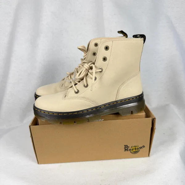 Dr. Martens Charlee Chukka Boots Womens 10 UK 8 Milled‎ Nubuck Parchment Beige - Image 2