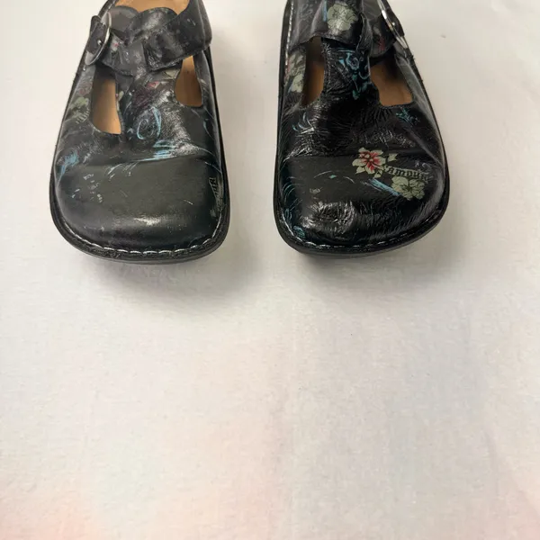 Alegria Clogs Size 8.5 / 39 Women's Floral Mules Leather Shoes Comfort Slip On - Image 11