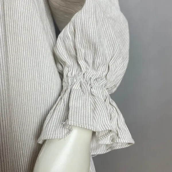 Petal + Pup Off The Shoulder Dress Domenica Striped Neutral Women 2 Midi Smocked - Image 17