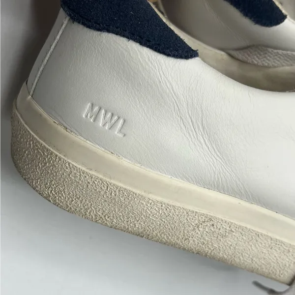 Madewell Style # MA139 Sidewalk Low Top Sneakers in Leather & Suede Sz 8.5 - Image 5