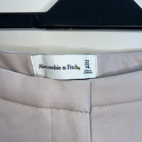 Abercrombie & Fitch Women's Straight-Leg Pants in‎ tan cream - Image 2