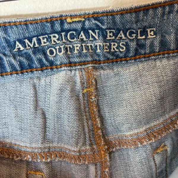 American‎ Eagle Hi-Rise Festival Denim Shorts Distressed Size 8 - Image 5