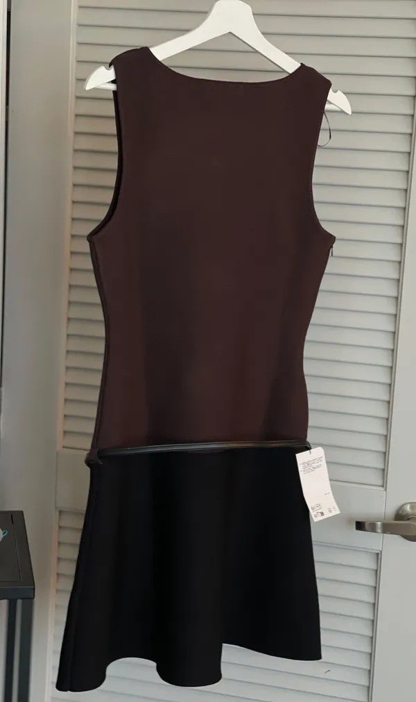 Belted Knit Mini Dress - Image 5