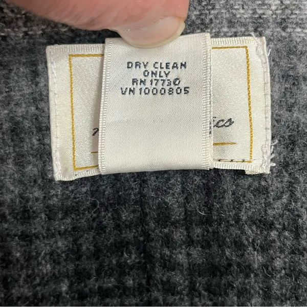 Women's Vintage Field‎ Manor Wool Blend Open Front Jacket Coat Size 6 Gray - Image 3