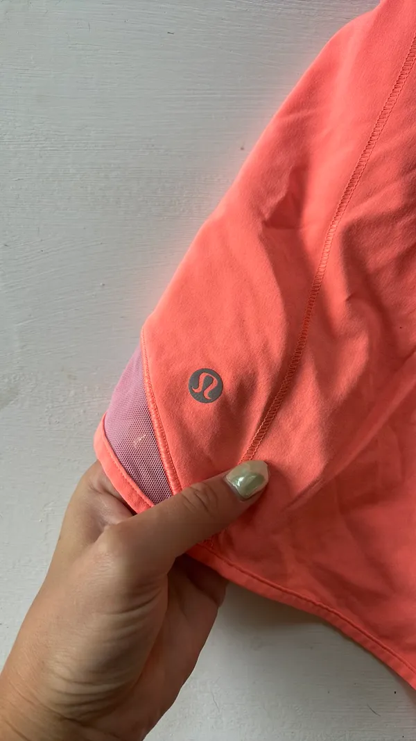 Orange Lululemon Hotty Hot Shorts 4" - Image 3