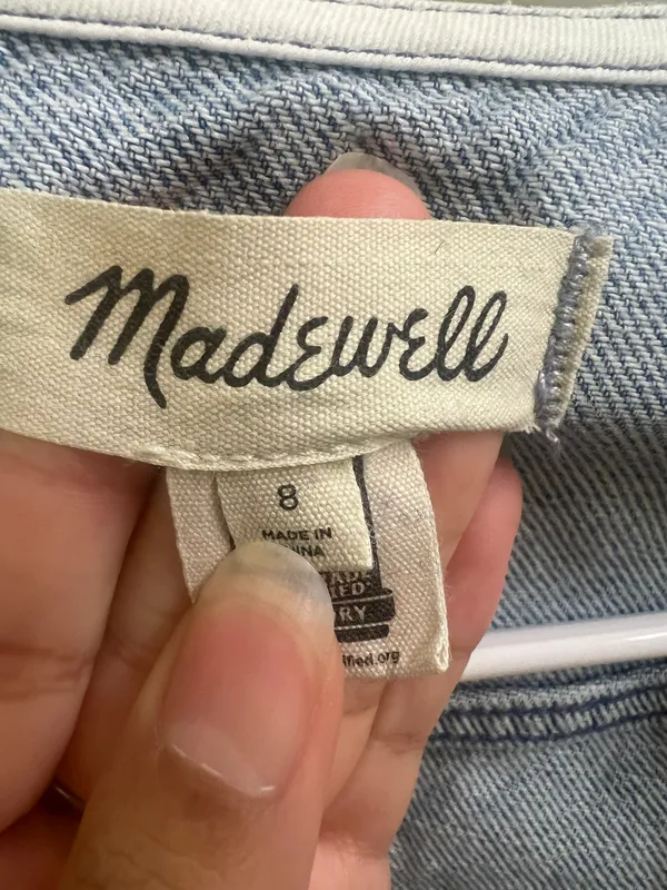 Madewell Katrina Denim Crop Vest Top - Image 4