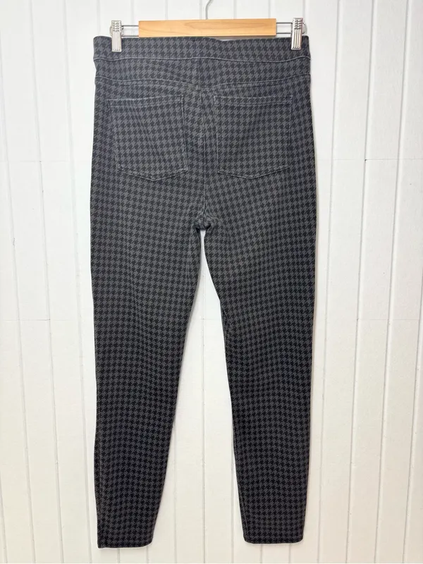 SPANX‎ Black & Gray Houndstooth Leggings Size L - Image 3