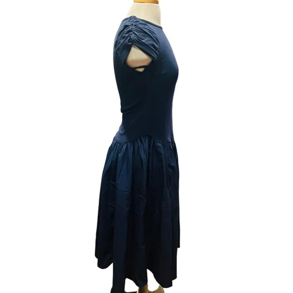 Free People Afternoon Elegance Midi Dress Blue Size Medium NWOT - Image 7