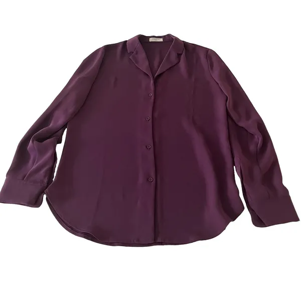 Babaton Aritzia XS Monocle Button Down Shirt Ube Purple - Image 2