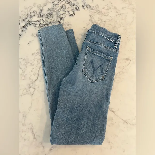 Mother Jeans The Seamed Swooner Hover Size 25 Blowing Kisses EUC - Image 2