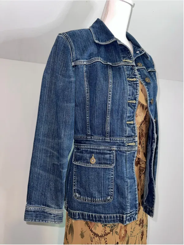 Women'sw Liz Claiborne Blue Denim Jean Jacket Size S - Image 2