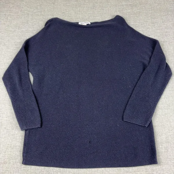 Tommy Bahama Sweater Womens XL Blue Cotton Viscose‎ Boat Neck Raglan Pullover - Image 2