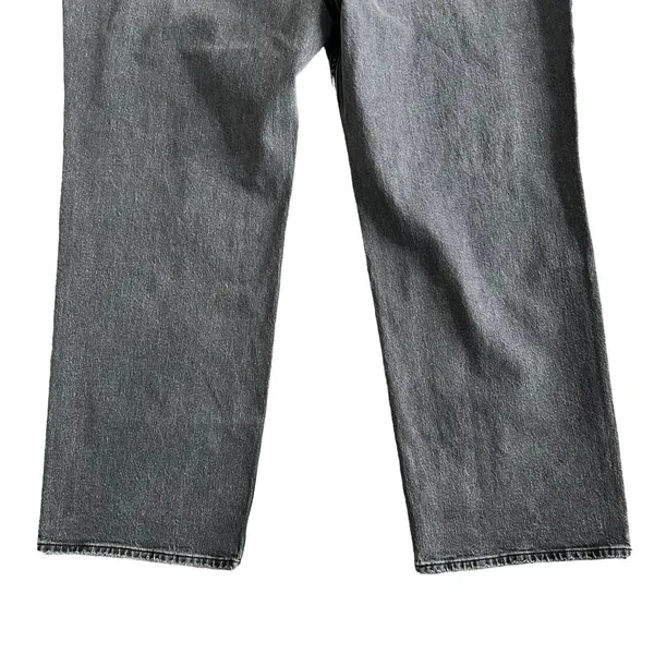Abercrombie & Fitch Black Grey Curve Love High Rise 90s Relaxed Jeans 36/22R NEW - Image 7