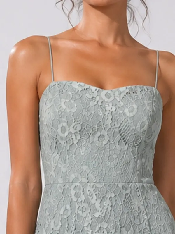 LULU's Prom Wedding Bridesmaid Tiered Lace Floral Ruffles Boho Maxi - Image 3