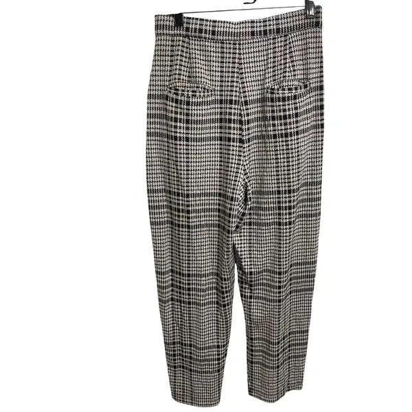 Free‎ People Posey Plaid Tapered Pants High Rise Dark Academia Trousers Size S - Image 4