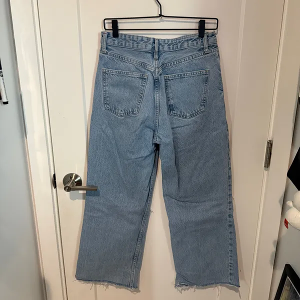 ZARA Wide-Leg Distressed High-Rise Jeans - Image 4